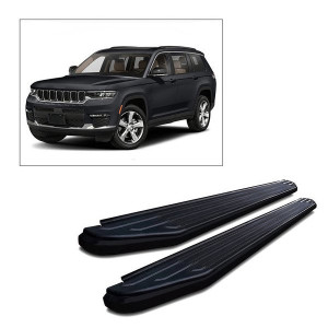 Black Horse Off Road, Premium Running Boards, in Black for 21-23 Jeep Grand Cherokee L Black Horse Off Road, Premium Running Boards, in Black for 21-23 Jeep Grand Cherokee L