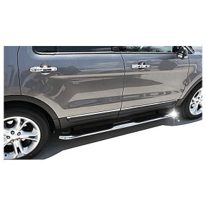 Black Horse Off Road, 3" Side Steps, in Stainless for 21-23 Jeep Grand Cherokee L Black Horse Off Road, 3" Side Steps, in Stainless for 21-23 Jeep Grand Cherokee L