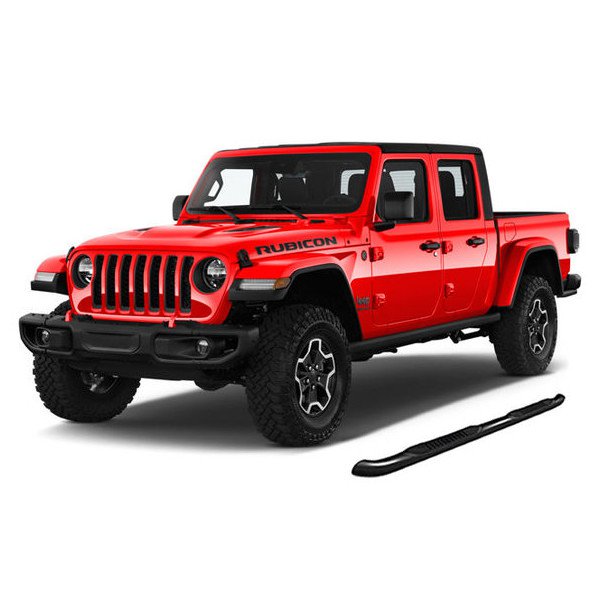 Black Horse Off Road, 3" Side Steps, in Black for 20-23 Jeep Gladiator JT Black Horse Off Road, 3" Side Steps, in Black for 20-23 Jeep Gladiator JT