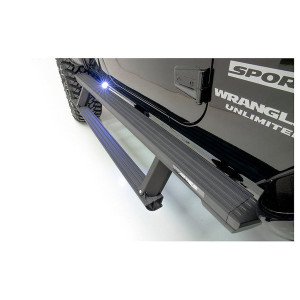 Aries, ActionTrac Powered Running Boards, for 18-23 Jeep Wrangler JL Unlimited Aries, ActionTrac Powered Running Boards, for 18-23 Jeep Wrangler JL Unlimited