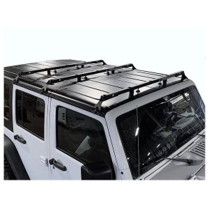 Exposed Racks, Hardtop Tent Roof Rack, Solid Black for 07-18 Jeep Wrangler Unlimited JK 4-Door
