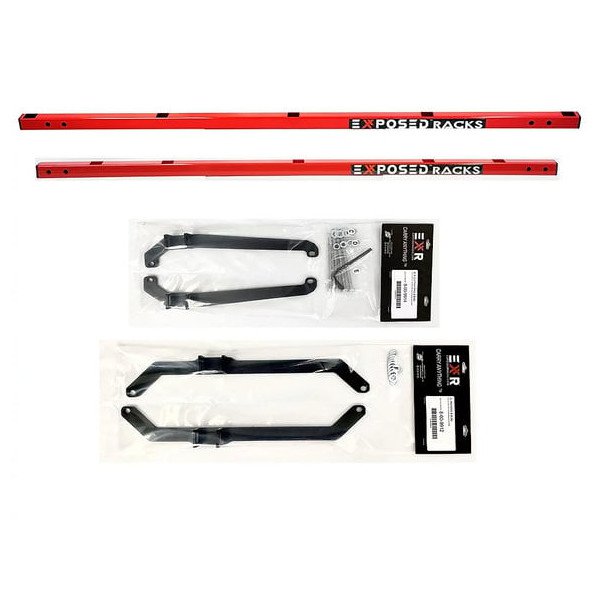 Exposed Racks, Under Soft Top Roof Rack, Solid Black for 18-23 Jeep Wrangler JL 2-Door & Gladiator JT Exposed Racks, Under Soft Top Roof Rack, Solid Black for 18-23 Jeep Wrangler JL 2-Door & Gladiator JT