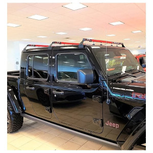 Exposed Racks, Hardtop Tent Roof Rack, Multi-Function Click-In Red for 18-23 Jeep Wrangler JL & Gladiator JT