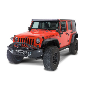 Fishbone Offroad, Full Width Front Winch Bumper with LEDs, for 07-18 Jeep Wrangler JK
