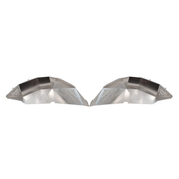 Fishbone Offroad, Aluminum Inner Fenders Liners, Rear Raw Aluminum Liners for 18-23 Jeep Wrangler JL