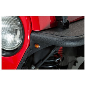Fishbone Offroad, 3/4" Amber LED's for Fishbone Offroad Front Tubular Fenders, for 97-06 Jeep Wrangler TJ