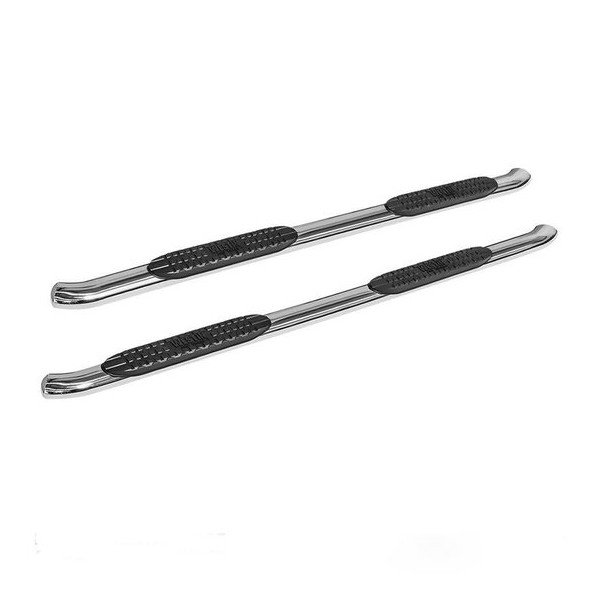 Pro Traxx 4 Oval Step Bars, Black Powder Coat