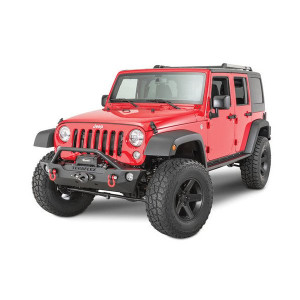 Teraflex, Front Epic Bumper with Hoop, Offset Hoop, for 07-18 Jeep Wrangler JK