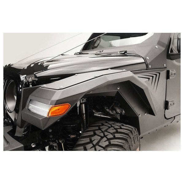 Fab Fours, Front Fender Flare Replacement, for 18-23 Jeep Wrangler JL Fab Fours, Front Fender Flare Replacement, for 18-23 Jeep Wrangler JL
