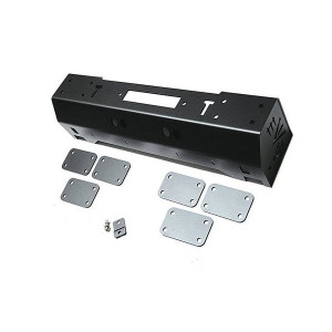 EVO Manufacturing, 1/4 Pounder Front Bumper in Black Powder Coated Steel, for 07-18 Jeep Wrangler JK