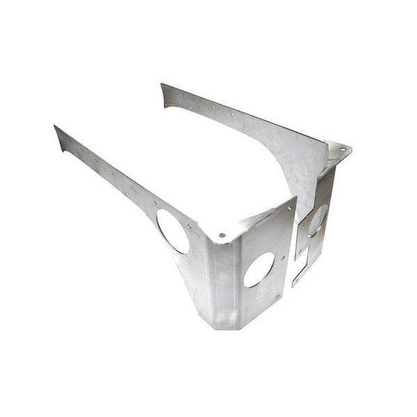 EVO Manufacturing, Rear Rockskin Corners in Aluminum, for 07-18 Jeep Wrangler Unlimited JK 4 Door