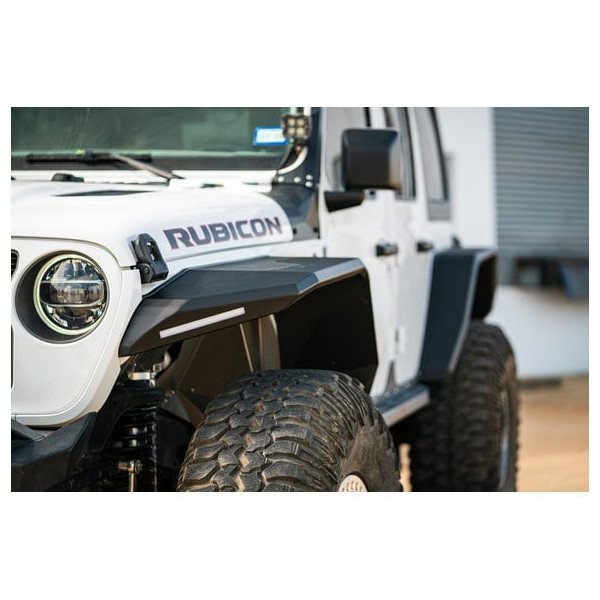Road Armor, Stealth Steel Wide Fender Flares, Front for 18-23 Jeep Wrangler JL & Gladiator JT