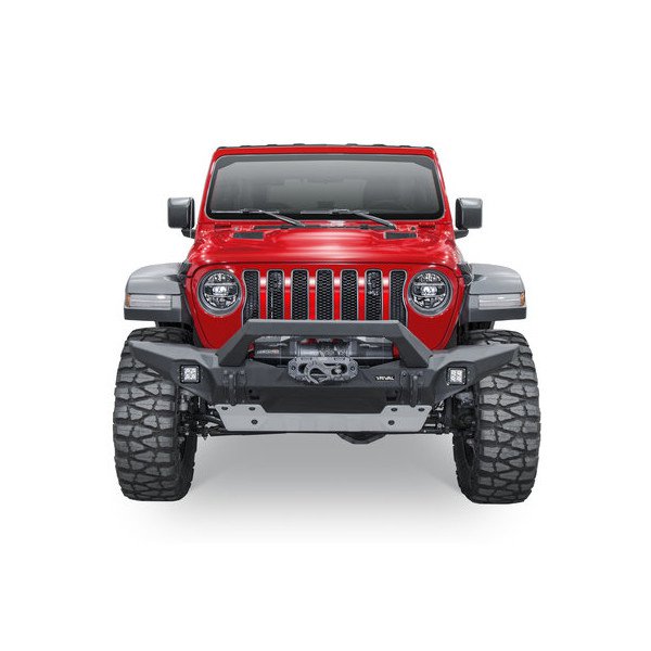 Rival 4x4, Aluminum Front Winch Bumper, Full Width for 07-23 Jeep Wrangler JK, JL & Gladiator JT