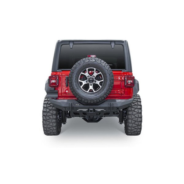 Rival 4x4, Aluminum Rear Bumper, Stubby for 18-23 Jeep Wrangler JL