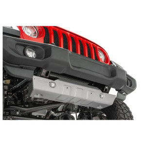 Quadratec, Aluminum Modular Front Sway Bar Skid Plate, Silver, for 18-23 Jeep Wrangler JL and Gladiator JT Quadratec, Aluminum Modular Front Sway Bar Skid Plate, Silver, for 18-23 Jeep Wrangler JL and Gladiator JT