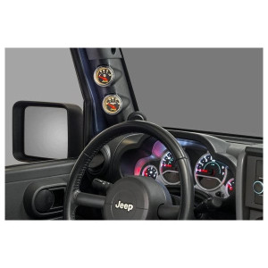 Auto Meter, A Pillar Dual Gauge Pod, 07-10 Model Years, for 07-18 Jeep Wrangler JK