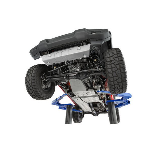 Quadratec, Aluminum Modular Skid Plate System, Silver, for 18-23 Jeep Wrangler JL Unlimited with 3.6L engine Quadratec, Aluminum Modular Skid Plate System, Silver, for 18-23 Jeep Wrangler JL Unlimited with 3.6L engine