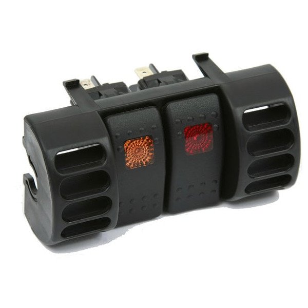 Daystar, Vent Switch Panel in Black, for 97-06 Jeep Wrangler TJ, TJ Unlimited & Cherokee XJ