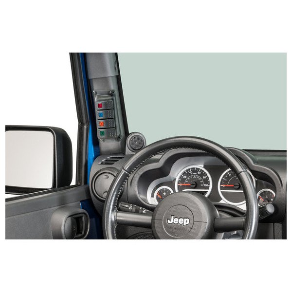 Daystar, Switch Pillar in Black, for 07-10 Jeep Wrangler JK