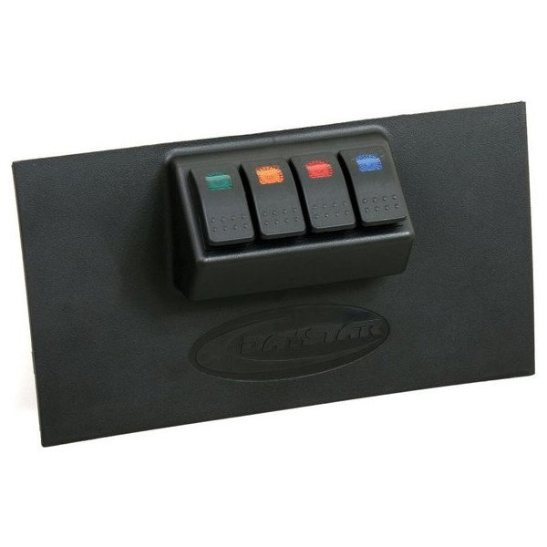 Daystar, Lower Dash Switch Panel with Switches in Black, for 07-10 Jeep Wrangler JK with Automatic Transmission