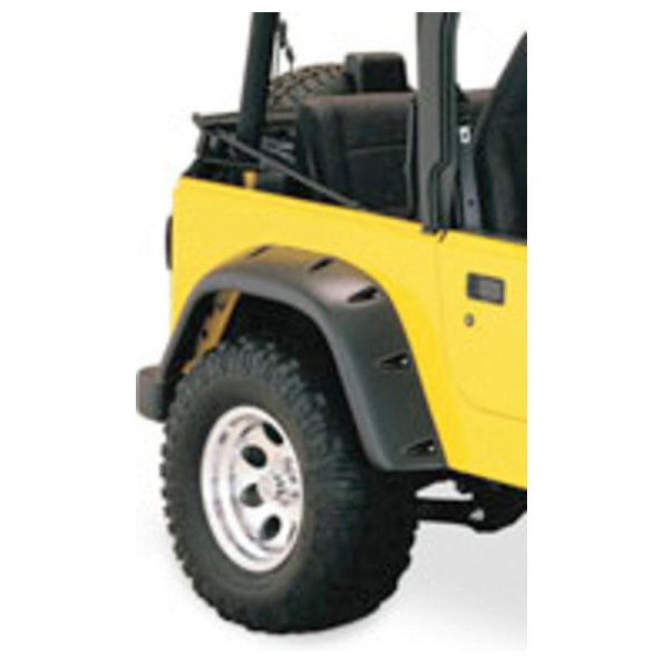 Bushwacker, 4.75" Rear Pocket Flares, for 97-06 Jeep Wrangler TJ & Unlimited Bushwacker - 12506-4051