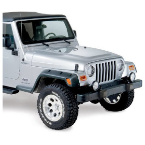 Bushwacker, 4.75" Front Pocket Flares, for 97-06 Jeep Wrangler TJ & Unlimited