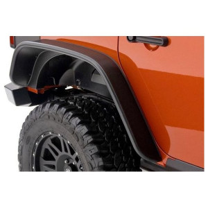 Bushwacker, Rear Flat Style Flares, for 07-18 Jeep Wrangler Unlimited JK 4 Door
