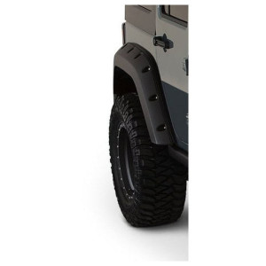 Bushwacker, Factory Coverage 9.5" Width Rear Pocket Style Fender Flares, for 07-18 Jeep Wrangler JK 2 Door Bushwacker, Factory Coverage 9.5" Width Rear Pocket Style Fender Flares, for 07-18 Jeep Wrangler JK 2 Door