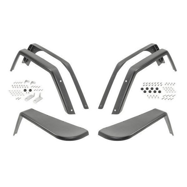 MCE Fenders, Front and Rear Fender Flares, 3.0in Wide, for 97-06 Jeep Wrangler TJ
