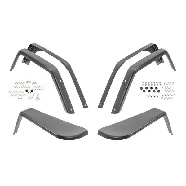 Front and Rear Fender Flares, 3.0in Wide