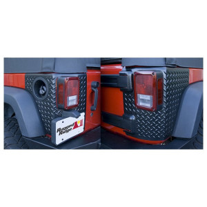 Rugged Ridge, Body Armor Corner Guards in Black, for 07-18 Jeep Wrangler Unlimited JK 4 Door