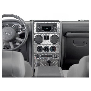 Dash Panel Overlay, Diamond Plate