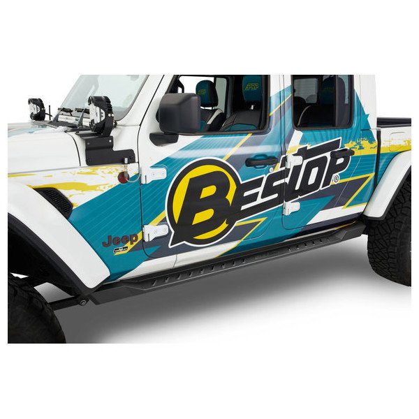 Bestop, Granite Series Rock Rails, for 20-23 Jeep Gladiator JT Bestop, Granite Series Rock Rails, for 20-23 Jeep Gladiator JT