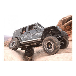 Rock Slide Engineering, Gen III Step Slider Skid Plate, for 07-18 Jeep Wrangler JK Unlimited 4-Door
