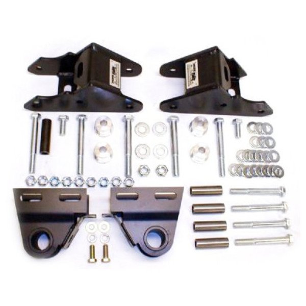 Mountain Off-Road, Standard Shackle Reversal Kit with Weld on Mounts in Bare Steel, for 87-95 Jeep Wrangler YJ Mountain Off-Road, Standard Shackle Reversal Kit with Weld on Mounts in Bare Steel, for 87-95 Jeep Wrangler YJ