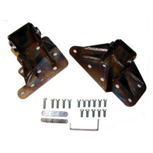 Mountain Off-Road, BombProof Block Brackets in Bare Steel, for 97-99 Jeep Wrangler TJ with 4.0L