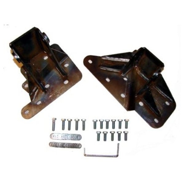 Mountain Off-Road, BombProof Block Brackets in Bare Steel, for 97-99 Jeep Wrangler TJ with 4.0L Mountain Off-Road, BombProof Block Brackets in Bare Steel, for 97-99 Jeep Wrangler TJ with 4.0L