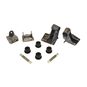 Mountain Off-Road, BombProof Motor Mounts in Bare Steel, for 72-86 Jeep CJ-5, CJ-7 & CJ-8 Scrambler with GM V6/V8