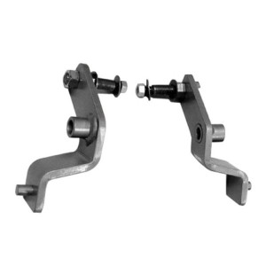 Mountain Off-Road, Rear Upper Shock Mounts in Bare Steel, for 87-95 Jeep Wrangler YJ