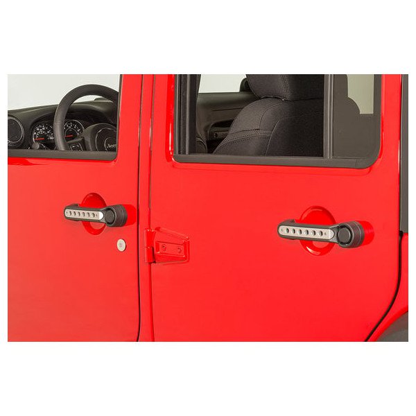DV8 Offroad, Door & Tailgate Handle Inserts, Silver Aluminum, for 07-18 Jeep Wrangler Unlimited JK 4 Door DV8 Offroad, Door & Tailgate Handle Inserts, Silver Aluminum, for 07-18 Jeep Wrangler Unlimited JK 4 Door