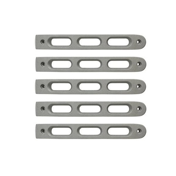 DV8 Offroad, Slots Door & Tailgate Handle Inserts, Silver, for 07-18 Jeep Wrangler Unlimited JK 4 Door