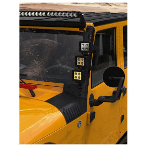 DV8 Offroad, A-Pillar Rail System, for 07-18 Jeep Wrangler JK