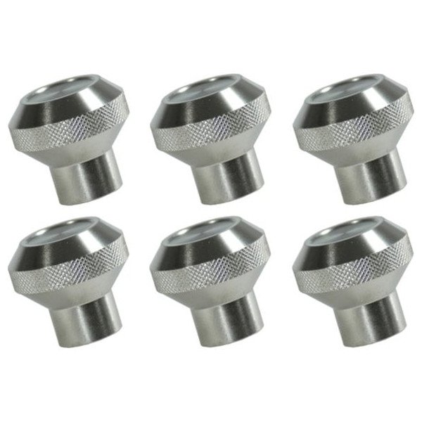 Aluminum Dash Knob Set, Polished Billet Aluminum Aluminum Dash Knob Set, Polished Billet Aluminum