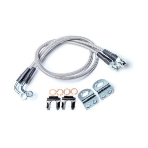 Teraflex, Front 26" Steel Braided Brake Line Pair, for 97-18 Jeep Wrangler TJ & JK