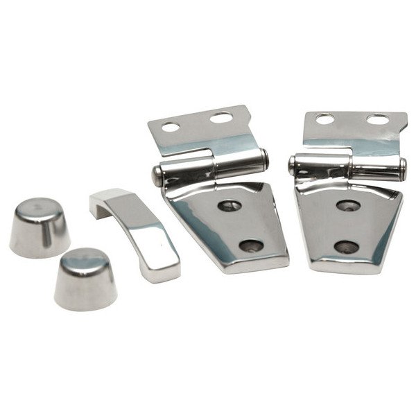 Rampage Products, Complete Hood Kit in Polished Stainless, for 07-18 Jeep Wrangler JK