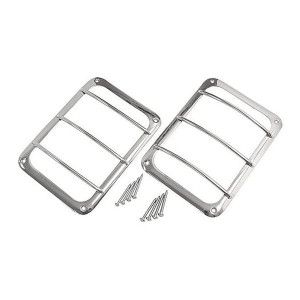 Crown Automotive, Stainless Steel Tail Light Guard Set, for 07-18 Jeep Wrangler JK Crown Automotive, Stainless Steel Tail Light Guard Set, for 07-18 Jeep Wrangler JK