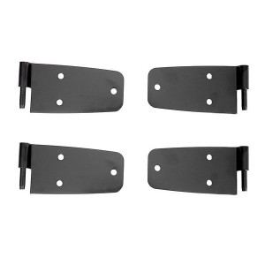 OMIX, Full Door Hinge Set in Black, for 76-93 Jeep CJ7 & Wrangler YJ