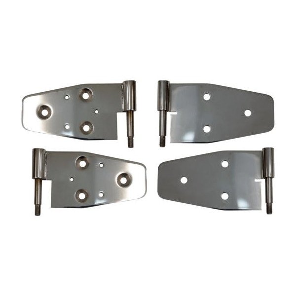 Kentrol, Door Hinge Set, in Black Powder Coated for 03-06 Jeep Wrangler TJ