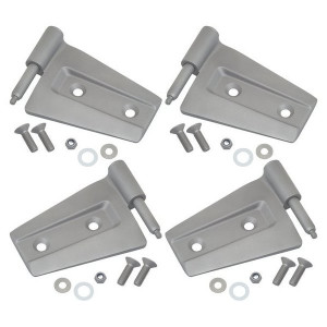 Kentrol, Stainless Steel Door Hinge Set in Paintable Finish, for 07-18 Jeep Wrangler JK 2 Door