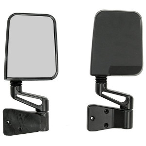 OMIX, Door Mirror Kit in Black, for 87-02 Jeep Wrangler YJ & TJ
